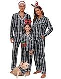 iClosam Family Christmas Pjs Matching Sets Matching Christmas Pajamas Christmas Pjs Family Set Family Christmas Pajamas Black Plaid