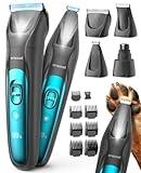 oneisall LED Light Dog Clippers for Grooming, Cordless Dog Grooming Kit 4 in 1, 2000mAh Dog Grooming Clippers Paw Trimmer Nail Grinder for Paw, Nail, Face, Ears, Legs, Body