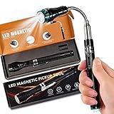 Magnetic Flashlight Gifts for Men Stocking Stuffers for Men Adults Pickup Tool Cool Extendable Magnet Telescoping Gadgets Christmas Birthday for Dad Him Husband Boyfriend Grandpa Handyman Mechanics