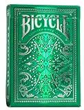 Bicycle Jacquard Premium Playing Cards, Silver and Emerald Green, 1 Deck