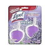 Lysol Automatic In-The-Bowl Toilet Cleaner, Cleans and Freshens Toilet Bowl, Lavender Fields Scent, 2ct