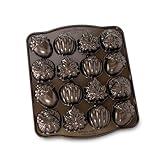 Nordic Ware Autumn Cakelet Pan, 3-Cup, Bronze