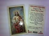 Holy Prayer Cards For The Prayer to the Sacred Heart of Jesus in English