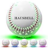 HAUSBELL New Heart-Shape Light Up Baseball, Glow in The Dark Baseball with 6 Changing Colors, Ideal Baseball Gifts for Boys, Girls, Adults, Official Size & Weight Baseball