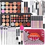 Makeup Kit For Wonmen Full Kit Eyeshadow Eyeliner lipgloss, Lipstick Makeup brushes Mascara Eyebrow pencil Concealer Face Powder Primer make up Set For Girls Beginners