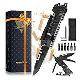 Gifts for Men, Christmas Stocking Stuffers for Dad from Daughter Son, Multitool Knife 17 in 1 EDC Gear Cool Men Gift Unique Birthday Gifts for Dad, Gifts for Him Husband Father Grandpa Camping