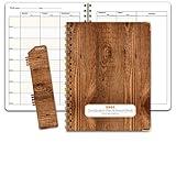 Elan Publishing Company HARDCOVER Combination Plan and Record Book - 8 Period Teacher Lesson Planner (Woodgrain)