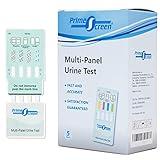 Prime Screen Multi-Panel Urine Test - Testing for THC, Nicotine (COT), Alcohol Test (EtG) -[5 Pack]