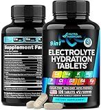 Electrolytes - Electrolyte Tablets with Magnesium, Sodium, Potassium, Chloride, Vitamins D3 & B6, Kelp Powder - Salt Pills - Made in USA - Oral Tablets as Capsules - Vegan & Keto Friendly - 120 Tabs