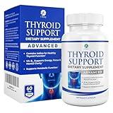 1 Body Thyroid Support Supplement with Iodine - Energy & Focus Support Formula - Vegetarian & Non-GMO - Vitamin B12 Complex, Zinc, Selenium, Ashwagandha, Copper & More 30 Day Supply