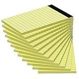 12 Pack Note Pads 3x5 Inch, Small Notepad, Pocket Notepads for Daily Planning, Memo Pads Lined Paper for Grocery List Shopping List, Perforated Yellow Writing Pads, Scratch Pads, 30 Sheet/Note Pad