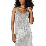 The Drop Women's Risa Sequin Cami, Silver, S