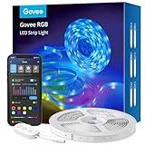 Govee Smart RGB LED Strip Lights, 16.4ft WiFi LED Strip Lighting Work with Alexa and Google Assistant, 16 Million Colors with App Control and Music Sync LED Lights for Bedroom, Home Decor
