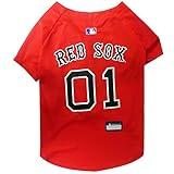Official MLB Boston Red Sox Pet Jersey for Dogs & Cats, Size Small - Stylish Baseball Jersey for Your Furry Fan- Show Off Team Spirit with The Perfect Fan Apparel Gear for Pet, Dog & Cat