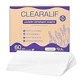 Laundry Detergent Sheets Up to 60 Loads, Fresh Lavender - Great For Travel, Apartments, Dorms, No Plastic, Sustainable, Biodegradable-New Liquid-Less Technology - Lightweight