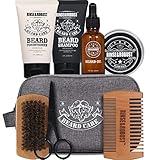 Rinse & Robust Beard Kit Beard Care Grooming for Men Beard Travel Set Christmas Gift Travelling Bag for Men