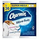 Charmin Ultra Soft Toilet Paper 6 Mega XL Rolls, 336 Sheets Per Roll (Packaging May Vary)