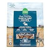 Open Farm Freeze Dried Raw Dog Food, Humanely Raised Meat Recipe with Non-GMO Superfoods and No Artificial Flavors or Preservatives (13.5 Ounce (Pack of 1), Surf & Turf Recipe)