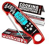Alpha Grillers Meat Thermometer Digital - Instant Read Food Thermometer for Cooking Grilling Air Fryer Griddle Probe Kitchen Gadgets Essentials BBQ Accessories Grill Gifts for Men Him Dad Fathers Day