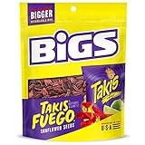 BIGS Takis Fuego Sunflower Seeds, Hot Chili Lime Flavor, Keto Friendly Snack, 5.35 oz. (Pack of 8)