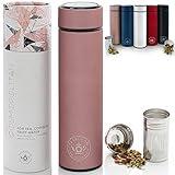 Teabloom - The ORIGINAL All-Brew Travel Tumbler & Thermos | OPRAH’s Favorite | 16oz/480ml Stainless Steel Insulated Water Bottle/Tea Flask/Cold Brew Coffee Mug