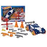 Just Play Hot Wheels Ready-to-Race Car Builder Set Super Blitzen, 29-piece Pretend Play Set, Kids Toys for Ages 3 Up