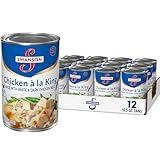 Swanson Canned Chicken a la King With White and Dark Chicken Meat, 10.5 OZ Can (Case of 12)