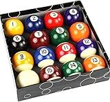 TGA Sports Billiards Pool Ball Set - Regulation Size 2-1/4" Full 16 Pool Ball Set