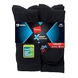 Hanes Men's FreshIQ X-Temp Active Cool Crew Socks 12-Pack