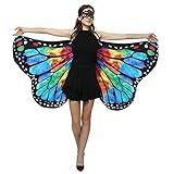 Shireake Baby Halloween/Party Costumes,Double-Sided Printing Fabric Butterfly Wings for Women,Butterfly Fairy Costume