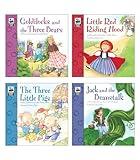 Carson Dellosa Keepsake Stories Classic Fairy Tale Books for Children Book Set, The Three Little Pigs, Little Red Riding Hood, Goldilocks, Jack and The Beanstalk Classic Children's Books