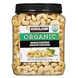 Kirkland Signature Organic Unsalted Cashew, 40 Oz