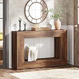 Tribesigns Farmhouse Console Table, 47 Inches Entryway Console Table with Storage, Industrial Hallway Accent Table for Living Room, Entrance