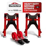X-Protector Moving Straps - 2 Pairs - Lifting Straps for 2 Movers - Move Furniture Easily and Safely - Perfect for Lifting and Moving Heavy Objects! (with Back Support)