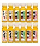 +GNGR Immunity Sampler Organic Ginger Wellness Shots - Premium Ginger Shots for All Natural Digestive Support and Immune Support - Cold Pressed Ginger Juice - Nothing Artificial (2 Oz, Pack of 12)