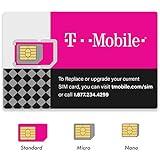 (2 Pack) Authentic Official T-Mobile SIM Card Micro/Nano/Standard GSM 4G/3G/2G LTE Prepaid/Postpaid Starter Kit Unactivated Talk Text Data & Hotspot