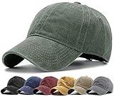 HH HOFNEN Men Women Washed Distressed Twill Baseball Cap Vintage Adjustable Dad Hat
