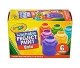 Crayola Washable Kids Paint (6ct), Paint Set for Kids, Assorted Bold Colors, Arts & Crafts Supplies for Kids, Nontoxic, Holiday Gift