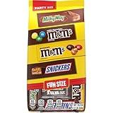 M&M'S, SNICKERS & MILKY WAY Fun Size Chocolate Christmas Candy Stocking Stuffers, 19.2 Oz Bulk Bag