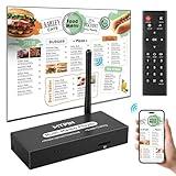 Advertising Media Player USB Video Player for Digital Signage or TV, Wireless Display Adapter with Screen Mirroring, Screen Rotation, Photo Share Function, Looping and Auto Playback& Easy Setup