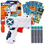 Zuru XShot Micro Foam Bullets Set for Kids - Toy Gun Ammo Bundle with X-Shot Micro Blaster Foam Bullets Plus Stickers & More (Toy Foam Ammunition)