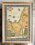 1928 Picture Map of the Holy Land - Unframed Wall Art Decor Poster Palestine Israel - Ancient History - Christian Gifts - Bible Posters For Classroom - Places Named in the New Testament (11"x16")