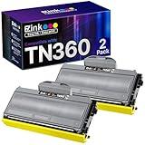 E-Z Ink Compatible Toner Cartridge Replacement for Brother TN330 TN360 TN-330 TN-360 High Yield Compatible with DCP-7040 DCP-7030 MFC-7840W HL-2140 MFC-7340 MFC-7440N HL-2170W HL-2150N (2 Black)