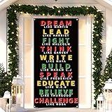 Black History Month Door Cover African American Festival Party Juneteenth Classroom Door Banner Photography Home Porch Decoration