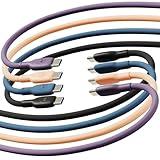 Motorola TurboPower Silicone 5A USB-C 6.6ft Cable Multicolor Family Pack- Black, Blue, Purple, Peach Fuzz, Moto G Power 2024/2025, G Stylus 5G 2024/2025, Edge 2024, Razr+2024/2025, Razr 2024/2025