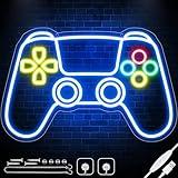 Gamer Neon Sign for Gaming Room Wall Decor 9-position Brightness Adjustable Gamepad Shape LED Neon Lights Sign Gamer Room Gifts for Teenage Boys and Kids 16.9" L x 11.5" W