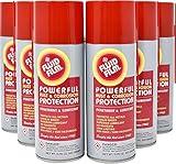 Fluid Film Rust & Corrosion Protection, Metal Surface Penetrant & Lubricant, Marine, Automotive, Industrial, Home, 11.75 Oz Aerosol Spray (Pack of 6)