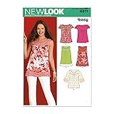 Simplicity U06871A New Look Easy to Sew Misses' Pullover Tunic and Top Sewing Pattern Kit, Code 6871, Sizes 10-22