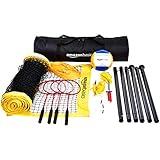 Amazon Basics Outdoor Volleyball and Badminton Combo Set