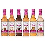 Jordan's Skinny Syrups Sugar Free Coffee Syrup, Vanilla, Salted Caramel, Hazelnut, Mocha, Butter Toffee, and Caramel Syrups, Zero Calorie Flavoring, 25.4 Fl Oz (Pack of 6), Sampler Variety Pack